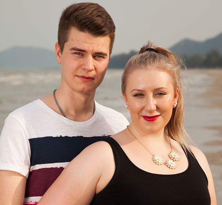 Niklas ja Pauliina Temptation Island -saarella