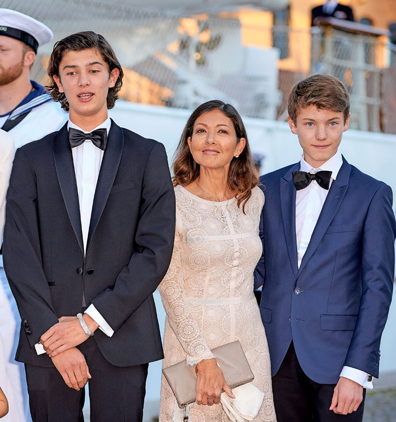 Tanskan kreivitär Alexandra, prinssi Nikolai ja prinssi Felix