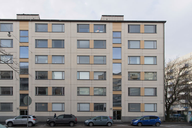 Näyttelijäparin koti sijaitsee Helsingin Kalliossa.