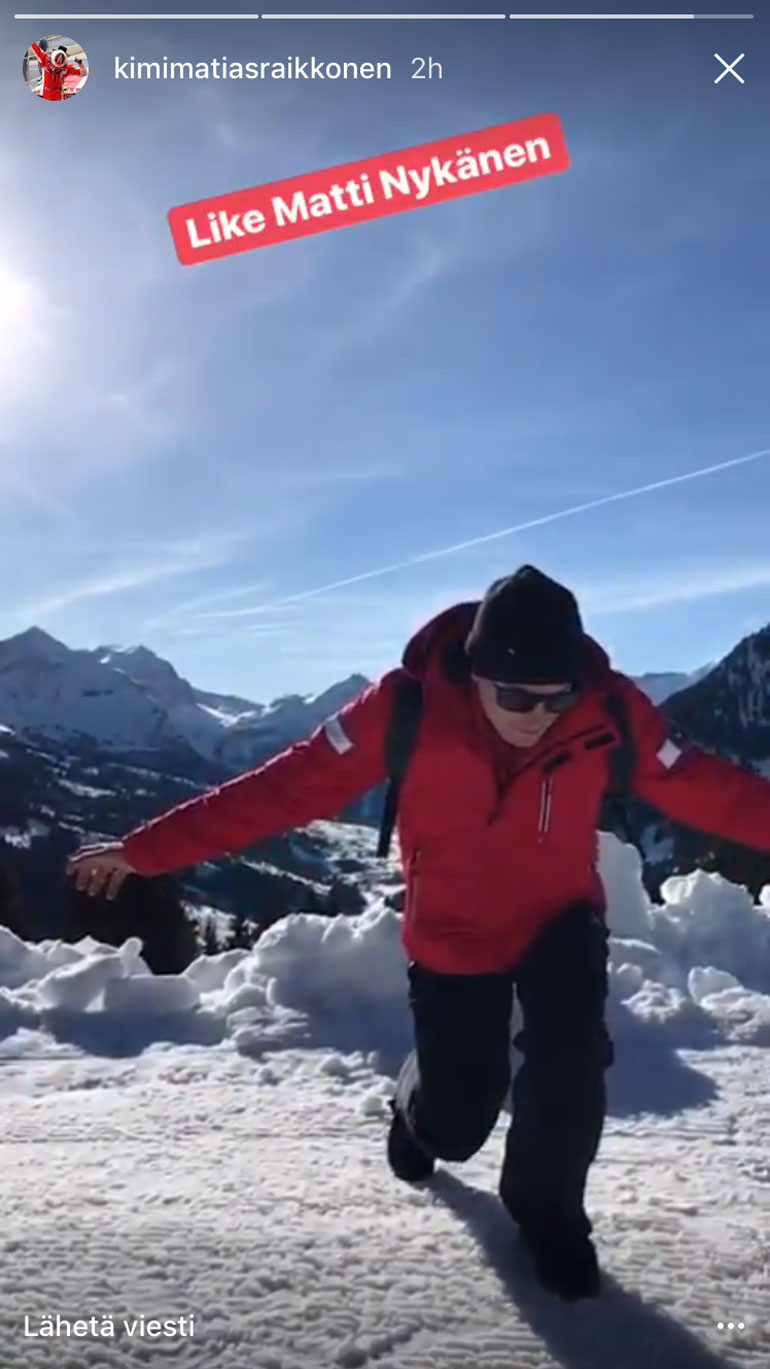Kimi Räikkönen Matti Nykäsenä