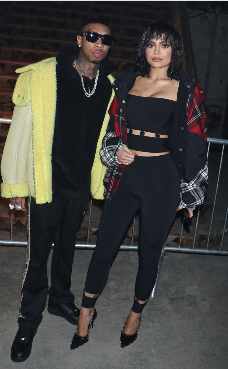 Tyga ja Kylie yhdessä vuosi sitten New Yorkin muotiviikolla.