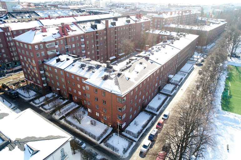 Asunnon läheisyydestä löytyy upeat ulkoilumaastot. 