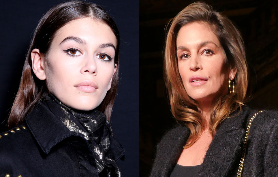 Kaia Gerber ja Cindy Crawford